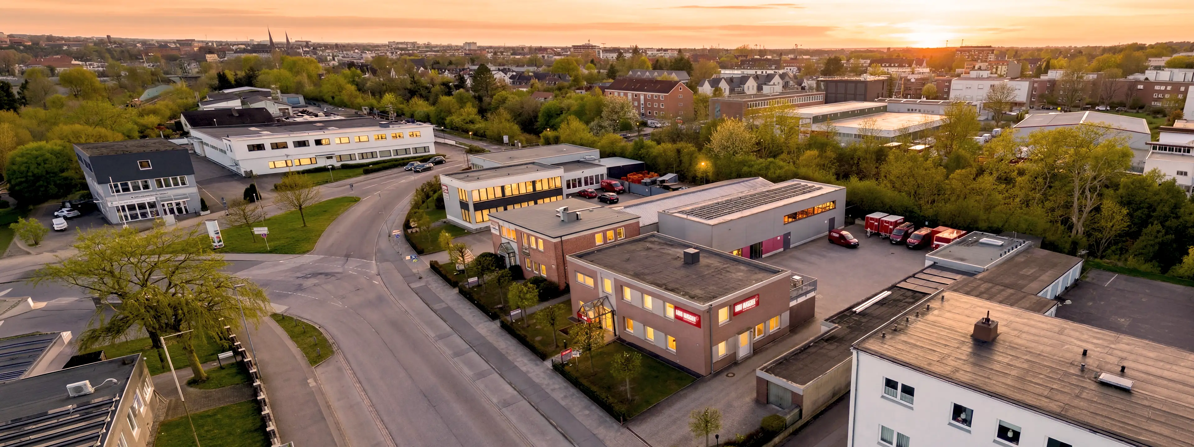Luftaufnahme Firmengelände Posener Straße